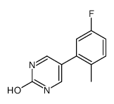 5-(5-fluoro-2-methylphenyl)-1H-pyrimidin-2-one结构式