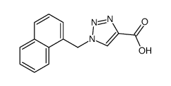 1-(naphthalen-1-ylmethyl)triazole-4-carboxylic acid结构式