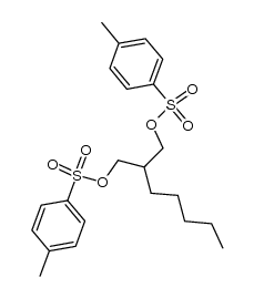 2-pentylpropane-1,3-diyl bis(4-methylbenzenesulfonate)结构式