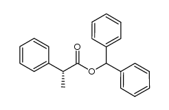 diphenylmethyl (R)-2-phenylpropanoate结构式