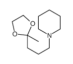1-[3-(2-methyl-1,3-dioxolan-2-yl)propyl]piperidine Structure
