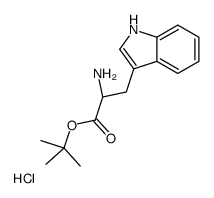 (S)-TERT-BUTYL 2-AMINO-3-(1H-INDOL-3-YL)PROPANOATE HYDROCHLORIDE structure