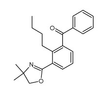 (2-butyl-3-(4,4-dimethyl-4,5-dihydrooxazol-2-yl)phenyl)(phenyl)methanone结构式