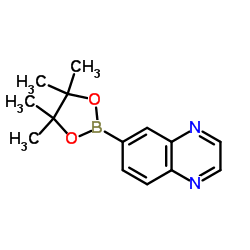 6-(4,4,5,5-Tetramethyl-1,3,2-dioxaborolan-2-yl)quinoxaline structure