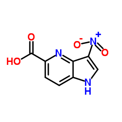 3-Nitro-4-azaindole-5-carboxylic acid结构式