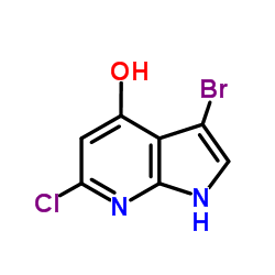 3-Bromo-6-chloro-4-hydroxy-7-azaindole picture