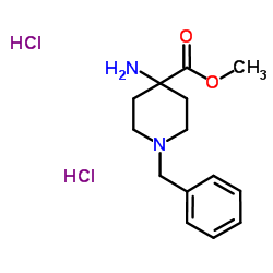 Methyl 4-amino-1-benzyl-4-piperidinecarboxylate dihydrochloride Structure