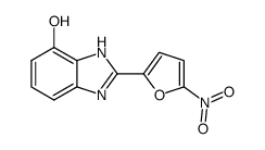 2-(5-nitrofuran-2-yl)-1H-benzo[d]imidazol-7-ol structure