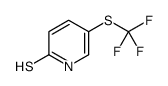 5-[(Trifluoromethyl)sulfanyl]-2(1H)-pyridinethione结构式