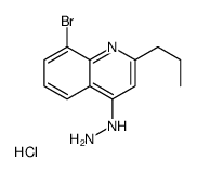 8-Bromo-4-hydrazino-2-propylquinoline hydrochloride Structure