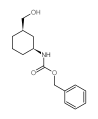 Benzyl cis-3-hydroxymethylcyclohexylcarbamate Structure