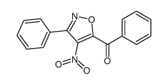 (4-nitro-3-phenyl-1,2-oxazol-5-yl)-phenylmethanone结构式