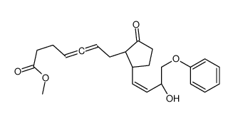 methyl 7-[(1R,2R)-2-[(E,3R)-3-hydroxy-4-phenoxybut-1-enyl]-5-oxocyclopentyl]hepta-4,5-dienoate Structure