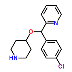 2-[(4-氯苯基)(4-哌啶基氧基)甲基]吡啶图片