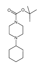 tert-Butyl 4-cyclohexyl-1-piperazinecarboxylate Structure