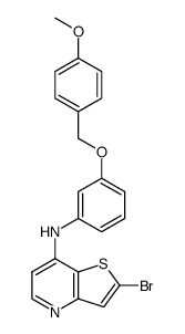 2-溴-N-{3-[([4-甲氧基苯基)甲氧基]苯基}噻吩并[3,2-b]吡啶-7-胺图片