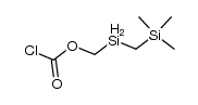 (Chlorformyloxymethyl)[(trimethylsilyl)methyl]silan结构式