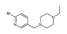 1-((6-溴吡啶-3-基)甲基)-4-乙基哌嗪结构式