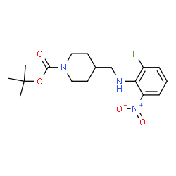 tert-Butyl 4-[(2-fluoro-6-nitrophenylamino)methyl]piperidine-1-carboxylate Structure