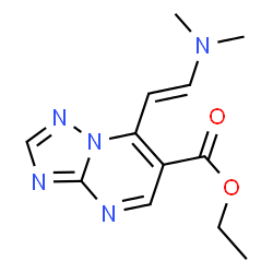 Ethyl 7-[(E)-2-(dimethylamino)vinyl][1,2,4]-triazolo[1,5-a]pyrimidine-6-carboxylate structure