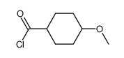 Cyclohexanecarbonyl chloride, 4-methoxy-, trans- (9CI) structure