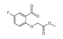 (4-fluoro-6-nitrophenoxy)acetic acid methyl ester结构式