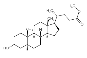 Cholan-24-oic acid,3-hydroxy-, methyl ester, (3a,5b)- structure