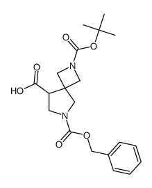 6-((Benzyloxy)carbonyl)-2-(tert-butoxycarbonyl)-2,6-diazaspiro[3.4]octane-8-carboxylic acid Structure