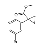 methyl 1-(5-bromopyridin-3-yl)cyclopropane-1-carboxylate Structure