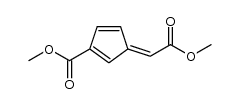 methyl 3-(2-methoxy-2-oxoethylidene)cyclopenta-1,4-dienecarboxylate Structure
