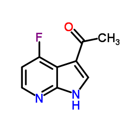 1-(4-Fluoro-1H-pyrrolo[2,3-b]pyridin-3-yl)ethanone结构式