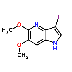 3-Iodo-5,6-dimethoxy-1H-pyrrolo[3,2-b]pyridine结构式