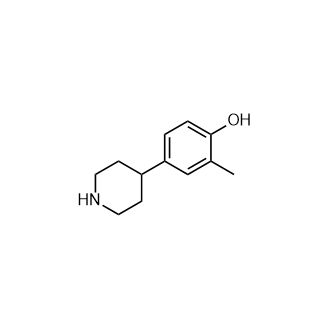 2-Methyl-4-(piperidin-4-yl)phenol Structure