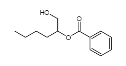 (+/-)-1-(hydroxymethyl)pentyl benzoate结构式