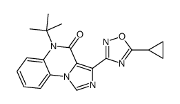 5-tert-butyl-3-(5-cyclopropyl-1,2,4-oxadiazol-3-yl)imidazo[1,5-a]quinoxalin-4-one Structure