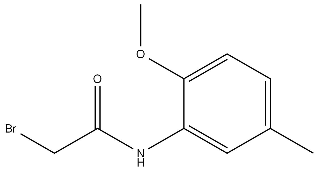 2-Bromo-N-(2-methoxy-5-methylphenyl)acetamide结构式