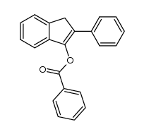 2-Phenyl-3-(benzoyloxy)-1H-indene Structure