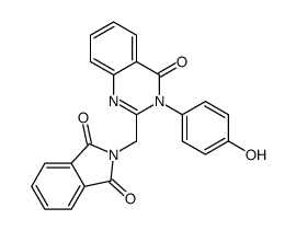 2-[[3-(4-hydroxyphenyl)-4-oxoquinazolin-2-yl]methyl]isoindole-1,3-dione结构式