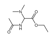 Acetic acid,(acetylamino)(dimethylamino)-,ethyl ester (9CI) Structure