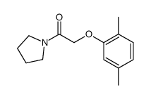 Ethanone,2-(2,5-dimethylphenoxy)-1-(1-pyrrolidinyl)- Structure