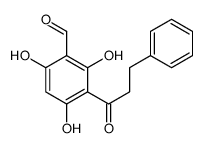 2',4',6'-trihydroxy-3'-formyldihydrochalcone结构式