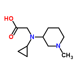 N-Cyclopropyl-N-(1-methyl-3-piperidinyl)glycine Structure