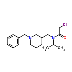 N-[(1-Benzyl-3-piperidinyl)methyl]-2-chloro-N-isopropylacetamide结构式