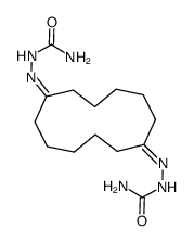 1,7-cyclododecanedione bissemicarbazone Structure