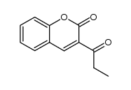 3-propionyl-2H-1-benzopyran-2-one Structure