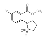 METHYL 5-BROMO-2-(1,1-DIOXIDOISOTHIAZOLIDIN-2-YL)BENZOATE Structure