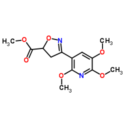 Methyl 3-(2,5,6-trimethoxy-3-pyridinyl)-4,5-dihydro-1,2-oxazole-5-carboxylate Structure