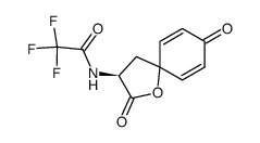 N-((S)-2,8-Dioxo-1-oxa-spiro[4.5]deca-6,9-dien-3-yl)-2,2,2-trifluoro-acetamide Structure