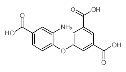 5-(2-氨基-4-羧基苯氧基)异酞酸结构式