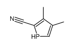 3,4-dimethyl-1H-phosphole-2-carbonitrile结构式
